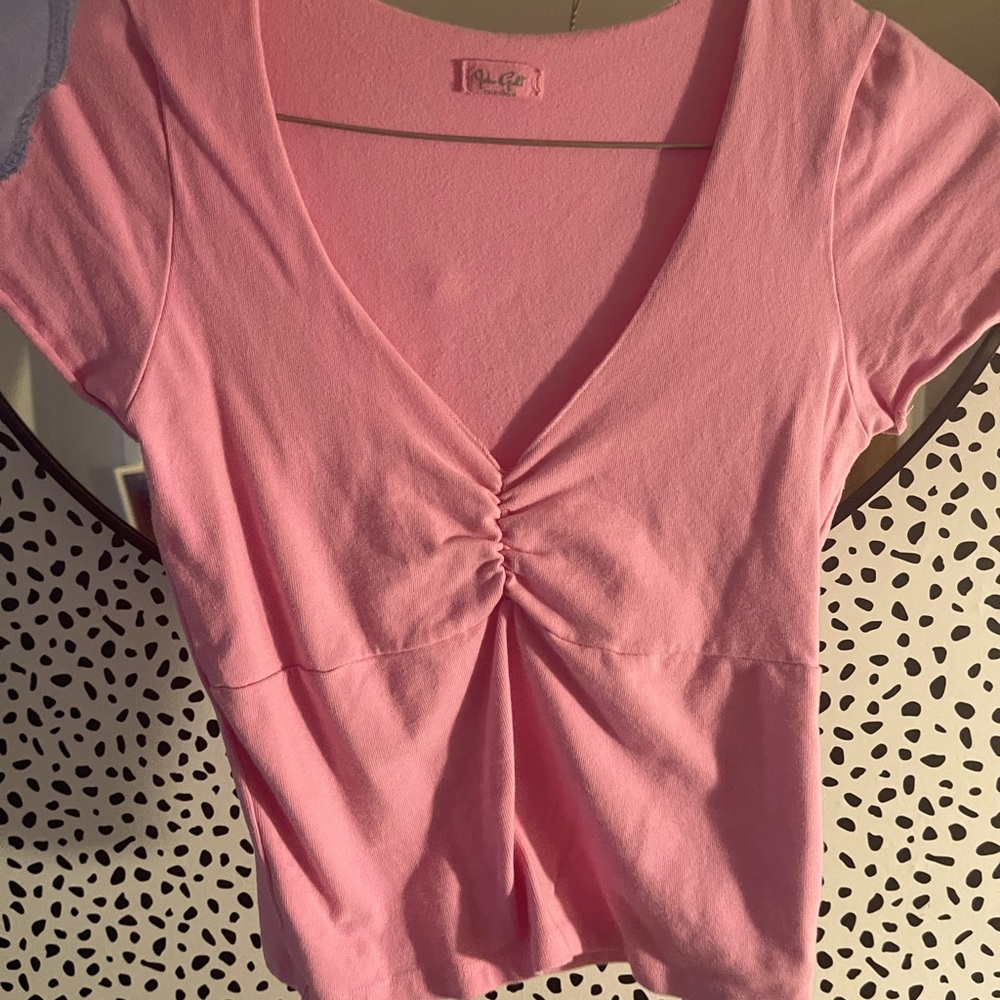 Blush Pink Brandy Top